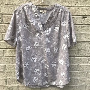 Women’s Entro Split Neck Floral Blouse